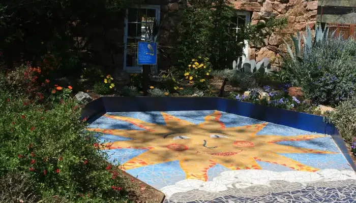 arizona arboretum sun mosaic flower